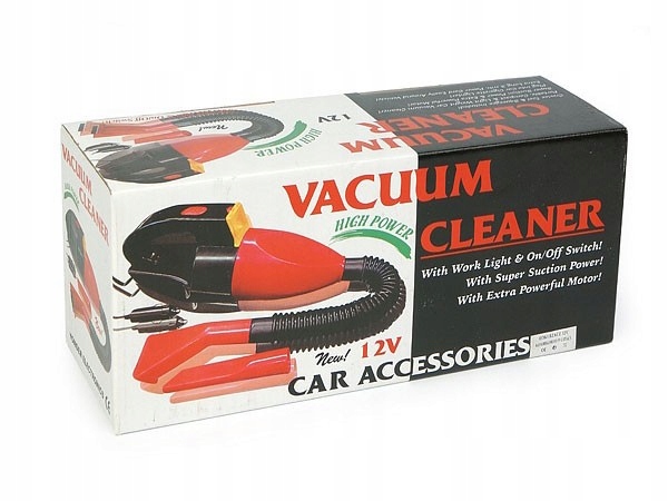 ODKURZACZ SAMOCHODOWY 12V Z LATARKA