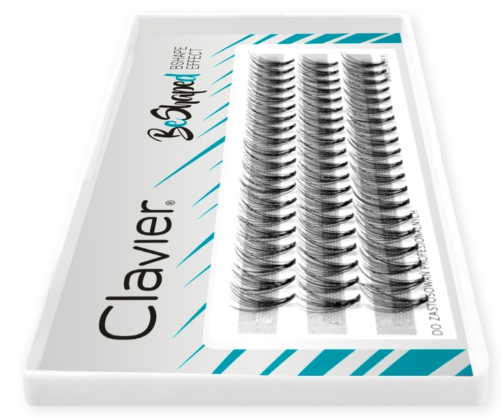 Clavier Kępki Rzęs BeShaped 10mm, skręt B