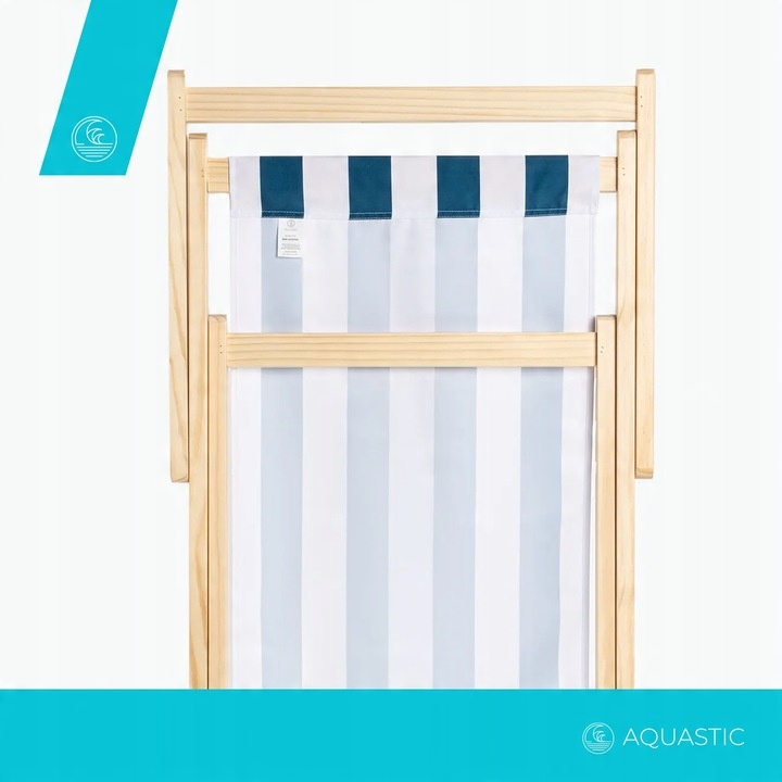 Leżak plażowy AQUASTIC Sunlito granatowy OS rozkładany Lekki 101x57x71 cm