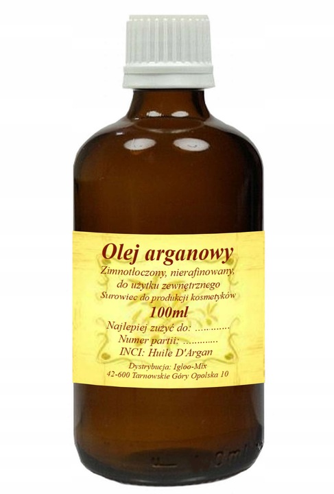OLEJ ARGANOWY 100ml - zimnotłoczony, nierafinowany