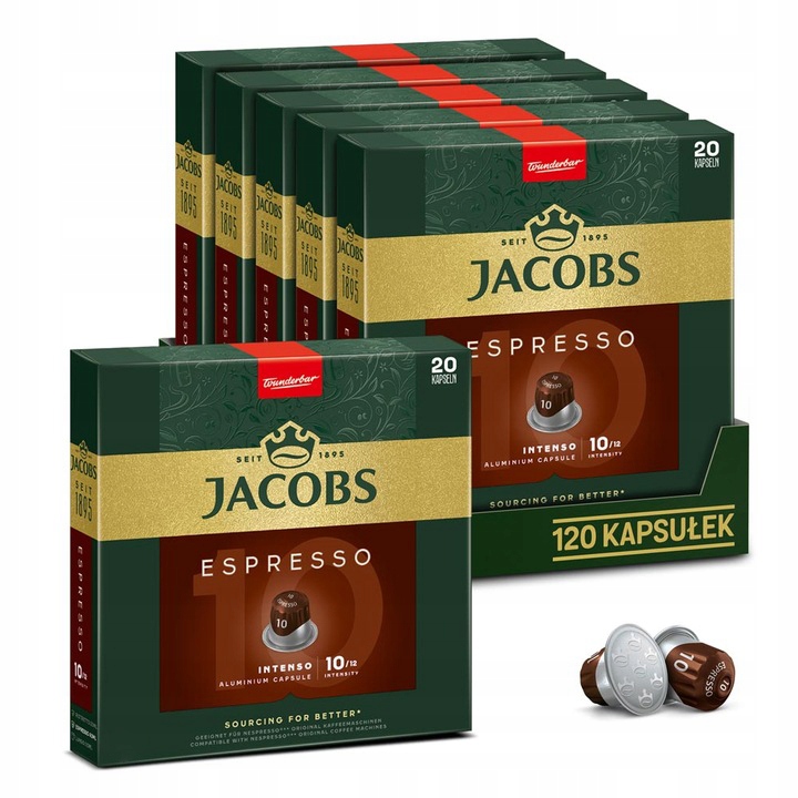 Kapsułki Jacobs Espresso 10 do Nespresso(r)* 120 kapsułek