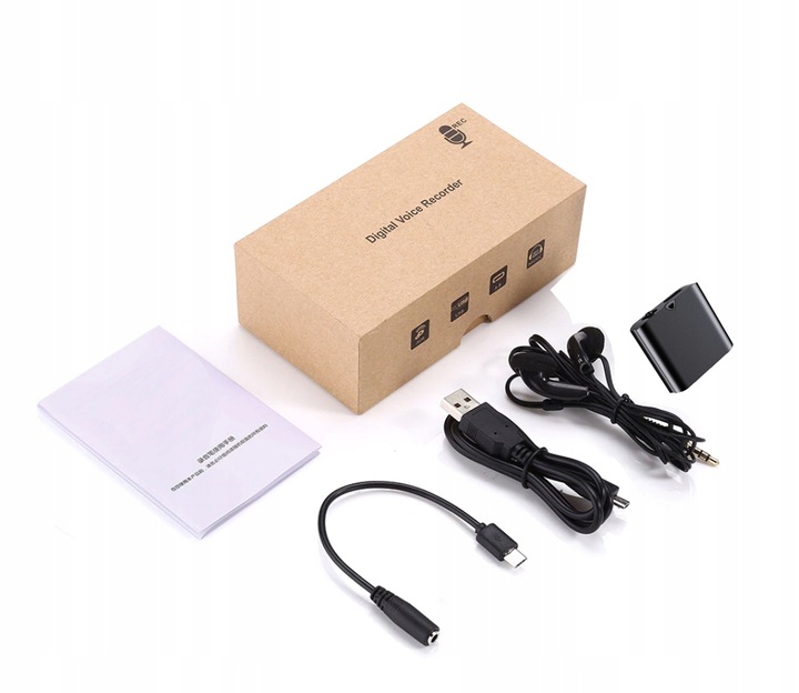 MINIATUROWY DYKTAFON PODSŁUCH SZPIEGOWSKI DETEKCJA