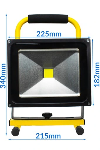 HALOGEN ROBOCZY REFLEKTOR NAŚWIETLACZ LED Z AKUMULATOREM PRZENOŚNY IP65 30W