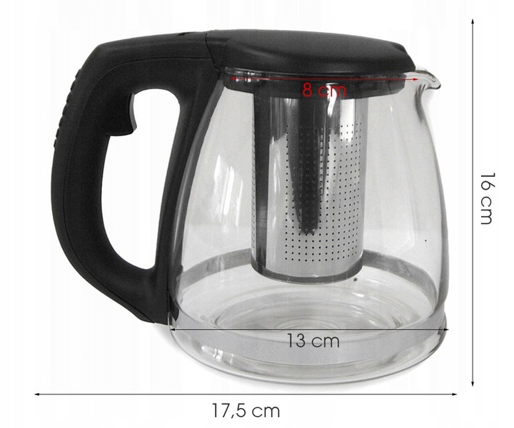 Dzbanek z zaparzaczem do herbaty zaparzacz 1,2L