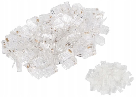 100X WTYK WTYKI KOŃCÓWKI WTYCZKA RJ45 8P8C UTP KAT.6 Z PROWADNICĄ LANBERG