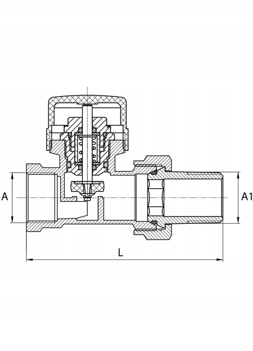 Zestaw termostatyczny prosty Diamond ART.411.A.ZEST.TERM.PR