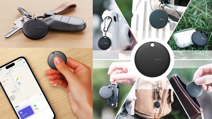 Lokalizator GPS MiTag MiLi do iOS + Ochronne Etui do plecaka kluczy dla psa