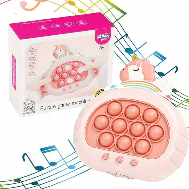 WOOPIE GRA POP IT ELEKTRYCZNA ANTYSTRESOWA ZRĘCZNOŚCIOWA JEDNOROŻEC