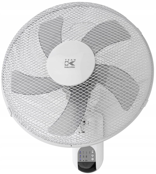 WENTYLATOR ŚCIENNY z PILOTEM Wiatrak na Ścianę BIAŁY 45W OSCYLACJA TIMER