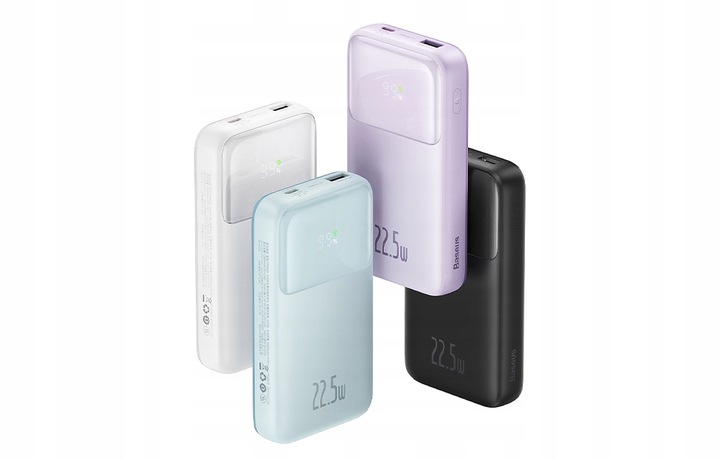 BASEUS POWERBANK 10000MAH 22.5W USB-A USB-C LIGHTNING DO TELEFONU KABEL
