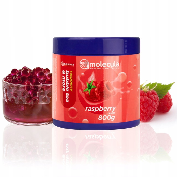 Molecula - KULKI do BUBBLE TEA - 0.8kg - MOLEKULARNY KAWIOR - MALINA