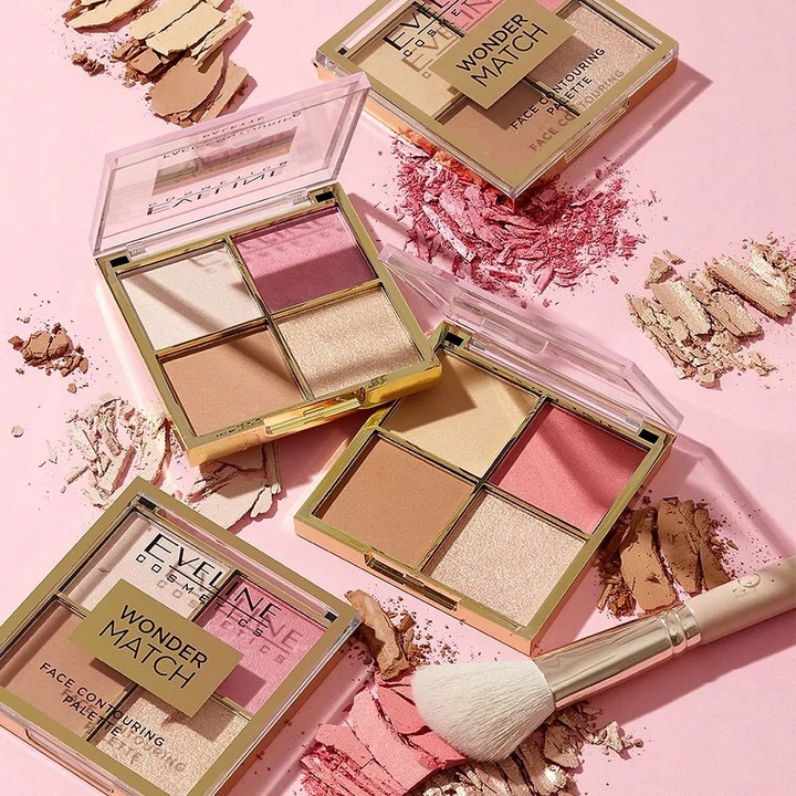 Paleta Do Konturowania Twarzy 01 Eveline Wonder Match
