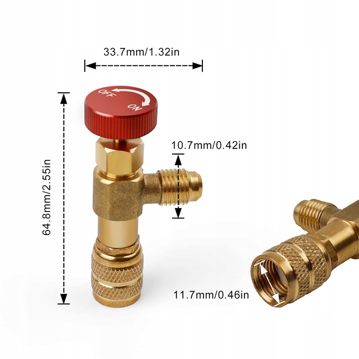 Zestaw zaworów napełniających R32 R410a R600 R134a