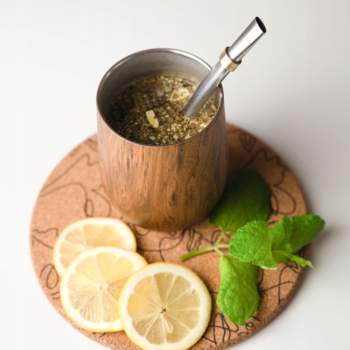 Zestaw do Yerba Mate Yerbomos Kubek Termiczny Bombilla Słomka Czyścik 355ml