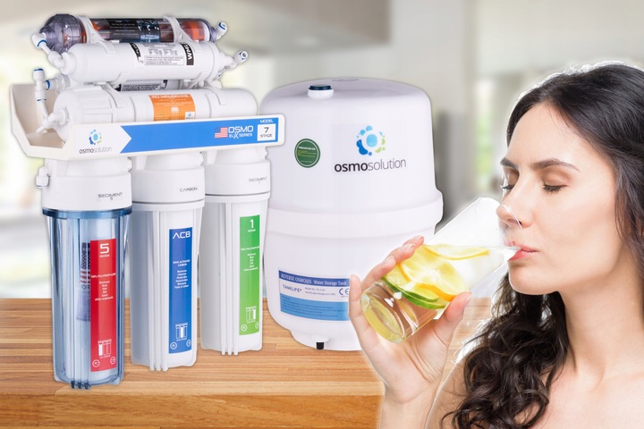 FILTR DO WODY RO7 JONIZATOR ODWRÓCONA OSMOZA 75GPD CZARNA WYLEWKA