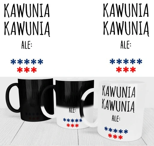 MAGICZNY KUBEK DLA PRACOWNIKÓW DO PRACY NA ODEJŚCIE Z PRACY ŚMIESZNY NADRUK