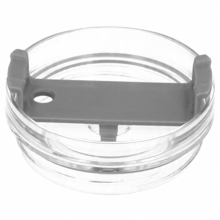 Kubek termiczny ze słomką próżniowy na kawę herbatę szary duży 1,2l