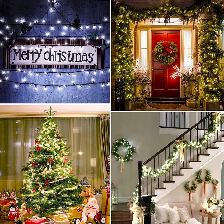 Lampki Choinkowe 1000 LED Oświetlenie Świąteczne ZEW / WEW