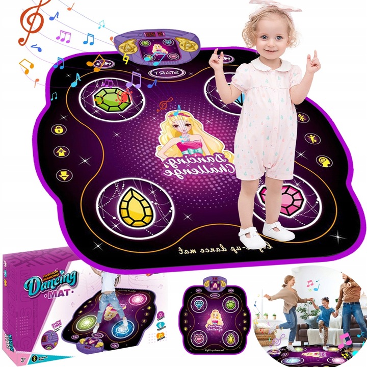 MATA DO MUZYCZNA TAŃCZENIA ZABAWKA DLA BLUETOOTH DZIECI 9 TRYBÓW GRY Z LED