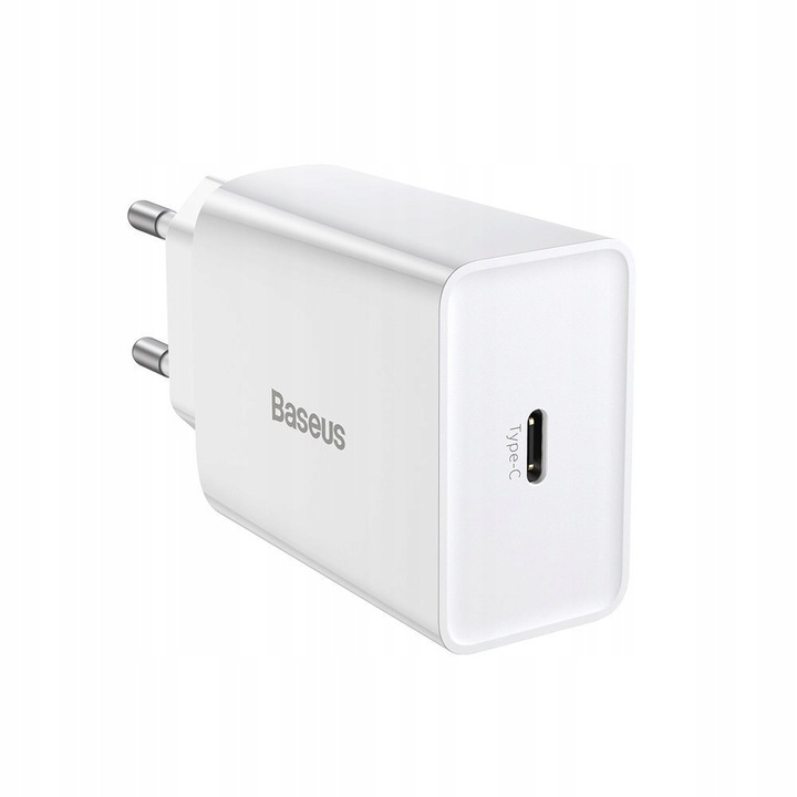 BASEUS SZYBKA ŁADOWARKA SIECIOWA MOCNA ZASILACZ USB-C TYPE-C QC 3.0 PD 20W