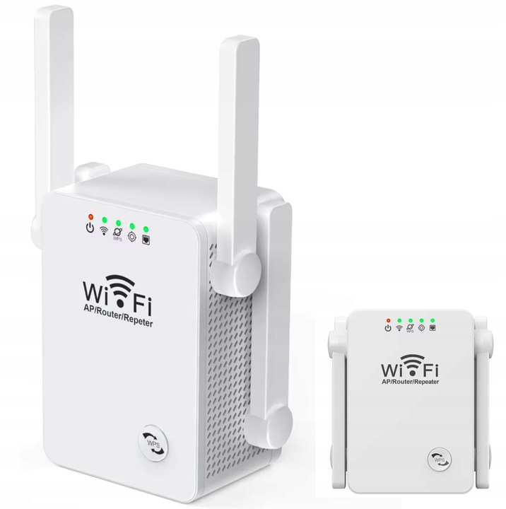 WZMACNIACZ SYGNAŁU WI-FI REPEATER ACCESS POINT AP RJ45 300Mb/s 2,4GHz AK341