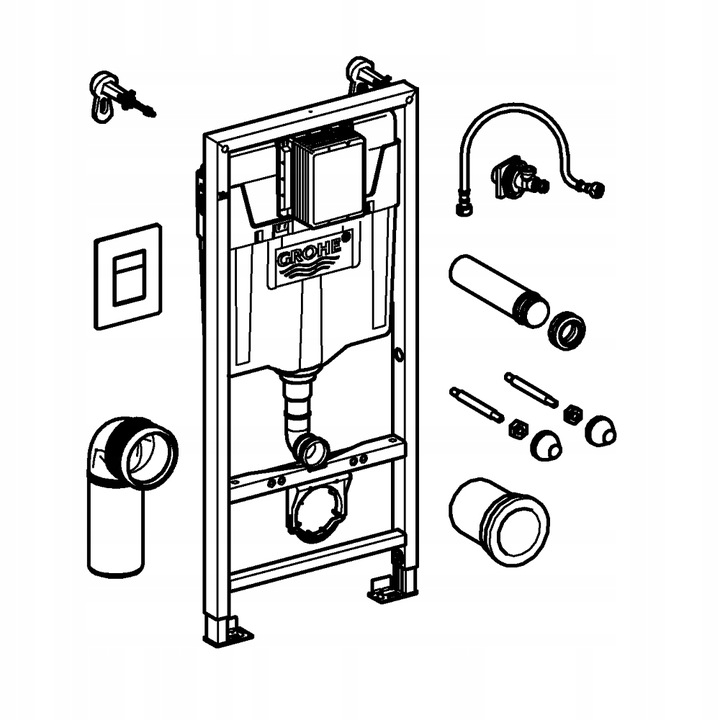 Stelaż podtynkowy WC GROHE Rapid SL 3w1 113x50cm Cichy Oszczędny 38772001