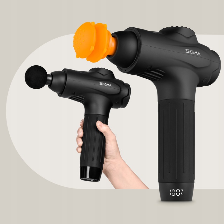 PISTOLET DO MASAŻU MASAŻER DO PLECÓW 12KOŃCÓWEK + WALIZKA + WOREK PREZENT