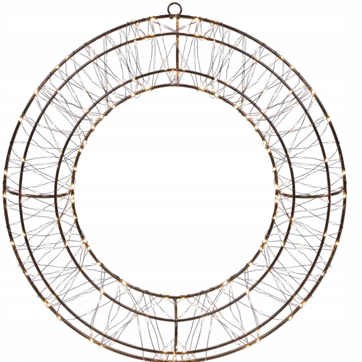 Dekoracja świetlna LED Ø 36 cm Wieniec Koło ledowe wianek świąteczny USB