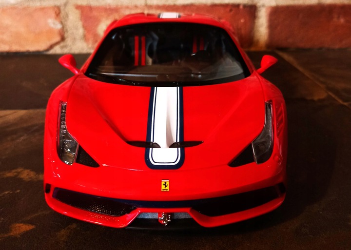 Autko Zdalnie Sterowane FERRARI 458 SZYBERDACH NA PILOT Rastar Samochód RC