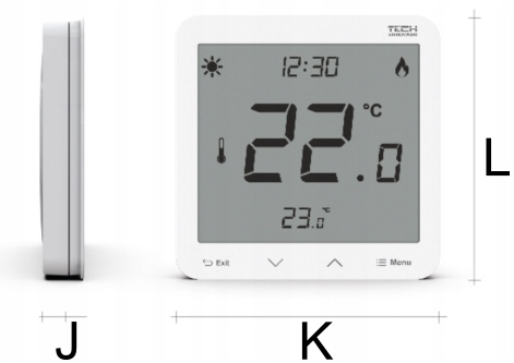 STEROWNIK REGULATOR TERMOSTAT POKOJOWY BIAŁY R-12S DO LISTWY L-X WG.11.0669