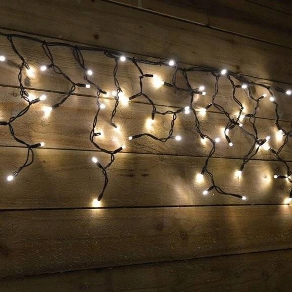 Kurtyna Świetlna LED 120 Sople Białe Ciepłe Flash Zewnętrzna IP44 8,7 m