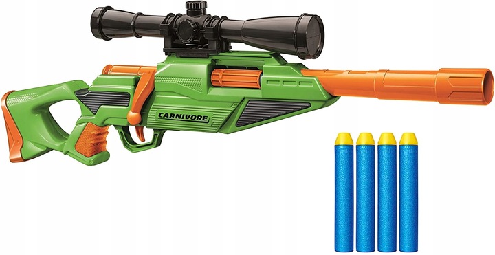 SNAJPERKA CARNIVORE z Celownikiem +OPASKA + 30 STRZAŁEK