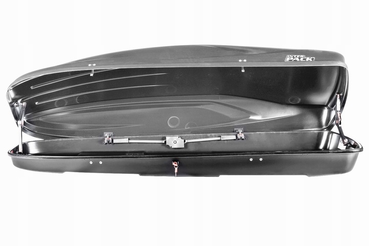 BOX DACHOWY INTER PACK STELLA 480 KEVLAR CZARNY FLEXI FIT do każdej belki