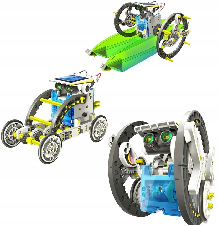 TG60702 ROBOT SOLARNY 13w1 POJAZDY SOLARNE ROBOTY KREATYWNY ZESTAW EDUKACYJ