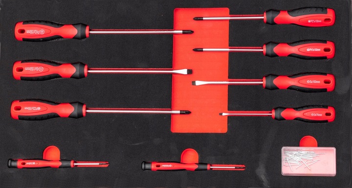 SZAFKA POMARAŃCZOWA WARSZTATOWA WÓZEK NARZĘDZIOWY 688 EL. PRO 7 SZUFLAD