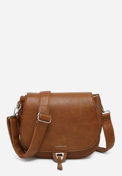 Torebka Torba Damska Listonoszka LUIGISANTO Pasek V2304 Camel
