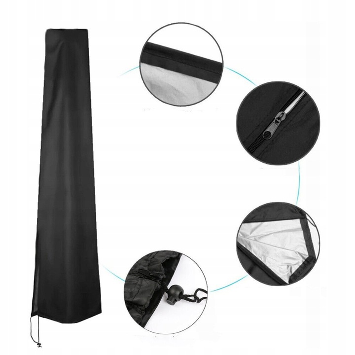 POKROWIEC OCHRONNY NA PARASOL OGRODOWY 240x57/57cm