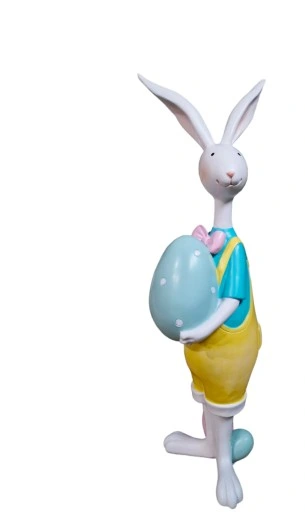 FIGURKA WIELKANOCNY ZAJĄC KRÓLIK Z PISANKĄ model X