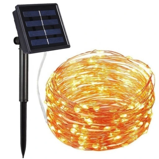 GIRLANDA LAMPKI SOLARNE DRUCIK 200LED - 20m OGRÓD