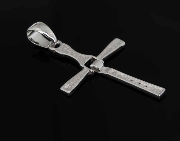 KRZYŻ KRZYŻYK VIN DIESEL TORETTO FAST SREBRO925 ZAWIESZKA SZYBCY I WŚCIEKLI