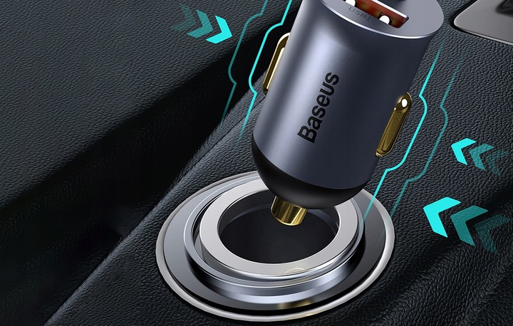 Ładowarka samochodowa Baseus Share Together 2x USB, 2x USB-C, 120W
