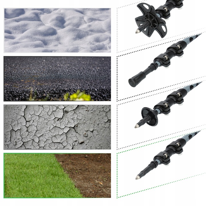 SOLIDNE KIJE TREKKINGOWE KIJKI NORDIC WALKING REGULOWANE DO CHODZENIA PRO