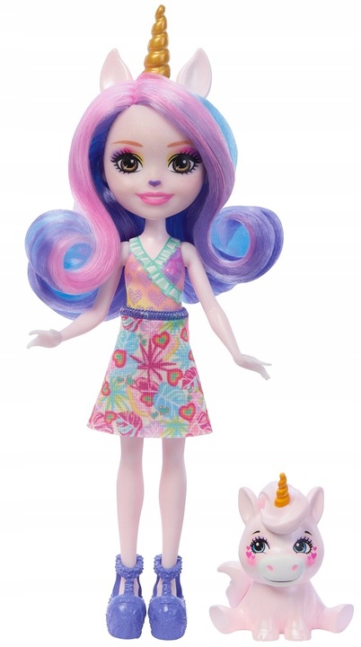 ENCHANTIMALS LALKA I ZWIERZĄTKO JEDNOROŻEC Ulia Unicorn i Pacifica