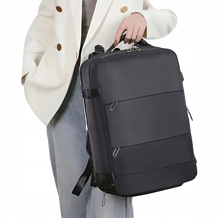 PLECAK BAGAŻ TORBA PODRÓŻNA DO SAMOLOTU NA LAPTOPA I USB 40x20x30 RYANAIR