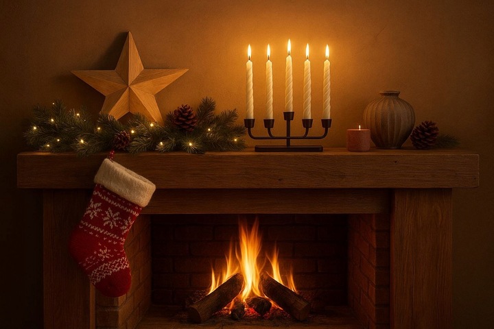 Świece stożkowe LED bezpłomieniowe stożkowe 27 cm na baterie 6 sztuk