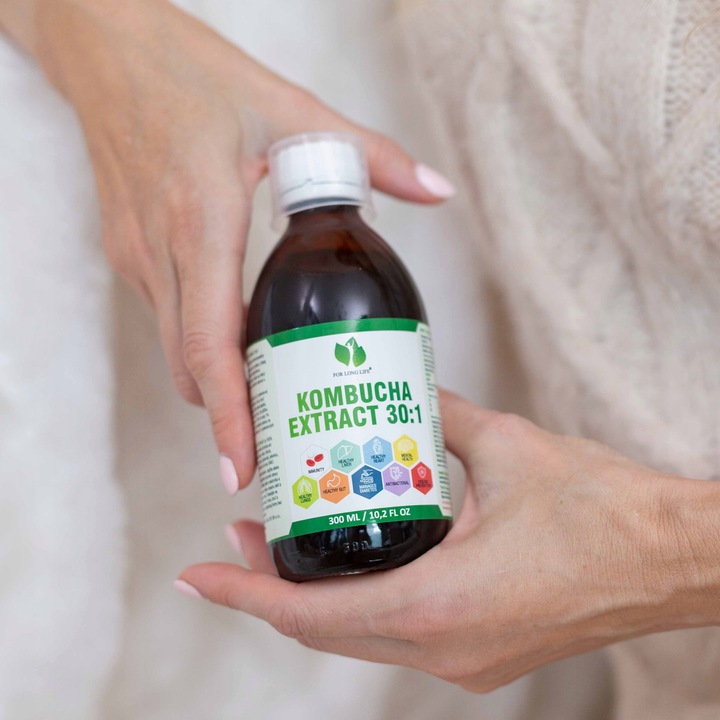 For long life KOMBUCHA EXTRAKT 30:1 oczyszczanie wątroby, usuwanie