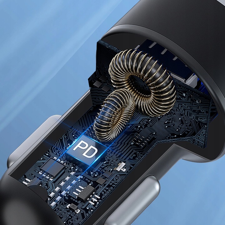 WOZINSKY ŁADOWARKA SAMOCHODOWA USB-A USB-C DWA PORTY UNIWERSALNA MOCNA 36W