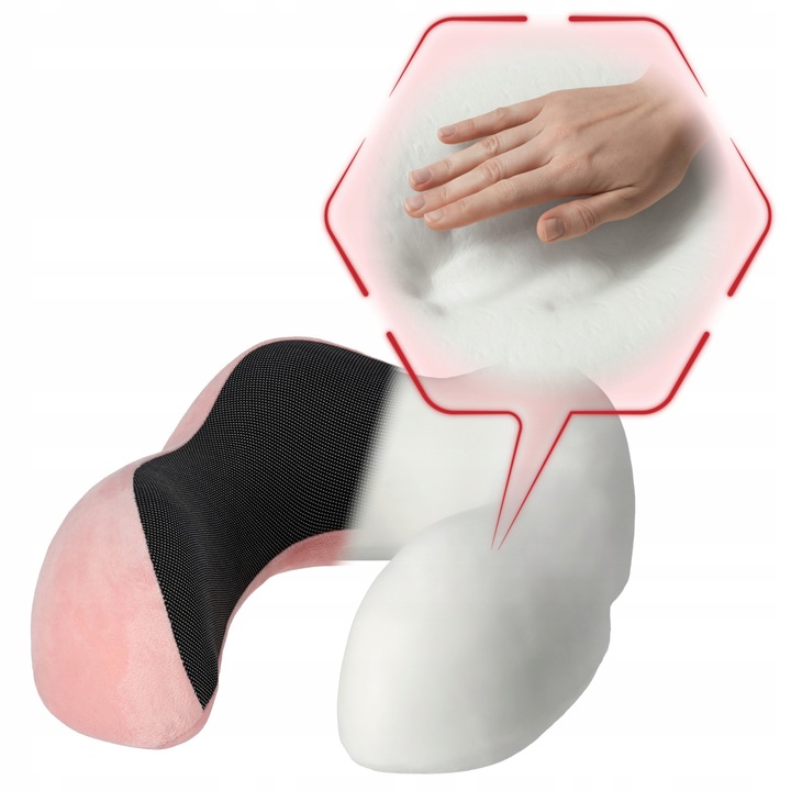 PODUSZKA PODRÓŻNA TURYSTYCZNA ROGAL NA SZYJĘ ZAGŁÓWEK DO SAMOCHODU MEMORY