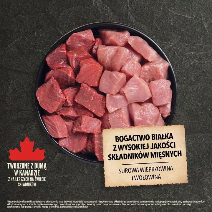 ACANA RED MEAT Naturalna karma JAGNIĘCINA WOŁOWINA WIEPRZ Warzywa 14,5kg