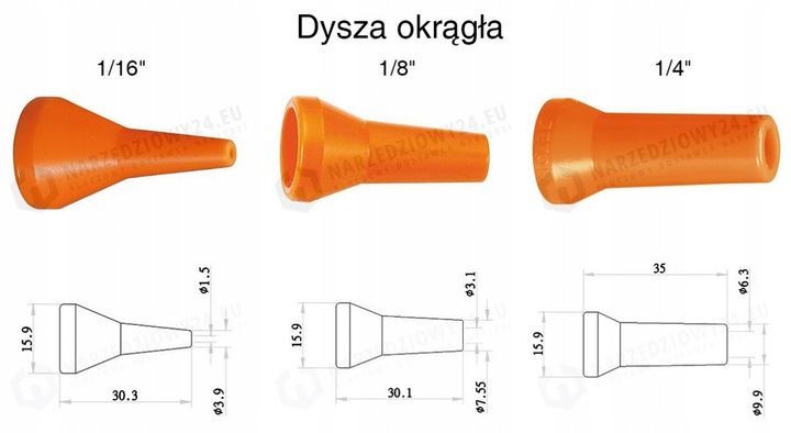 Przewód do chłodziwa z dyszą i zaworem 1/4"